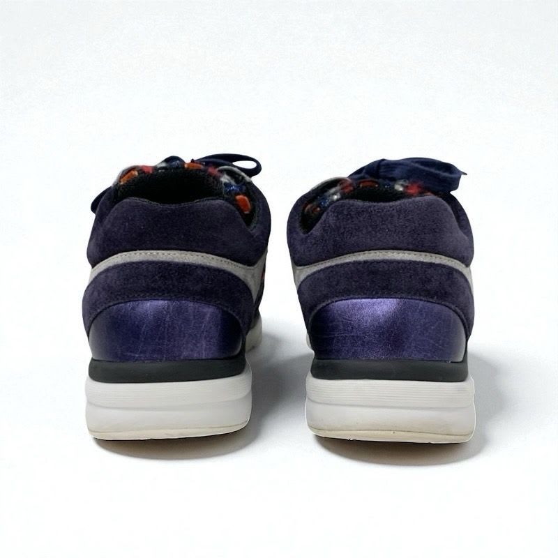Chanel Sneakers Shoes Suede Fabric Navy Multicolor Coco Mark Tweed — view 5