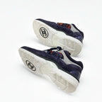 Chanel Sneakers Shoes Suede Fabric Navy Multicolor Coco Mark Tweed — view 6