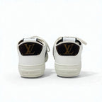 Louis Vuitton Charlie Line Monogram Sneakers Shoes Leather Fabric White Black — view 5