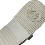 Gucci Double G Sandals Shoes Fabric Leather Ivory Multicolor Gold GG Marmont — view 8