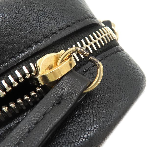 Chanel Shoulder Bag Quilted Camera Calf Black Gold Hardware Chain — view 6