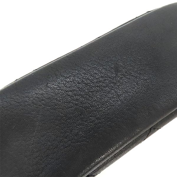 Chanel Shoulder Bag Quilted Camera Calf Black Gold Hardware Chain — view 8