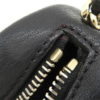 Chanel Shoulder Bag Quilted Camera Calf Black Gold Hardware Chain — view 7