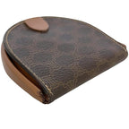 Celine Coin Case Brown Macadam Purse Leather — view 4