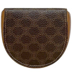 Celine Coin Case Brown Macadam Purse Leather — view 2