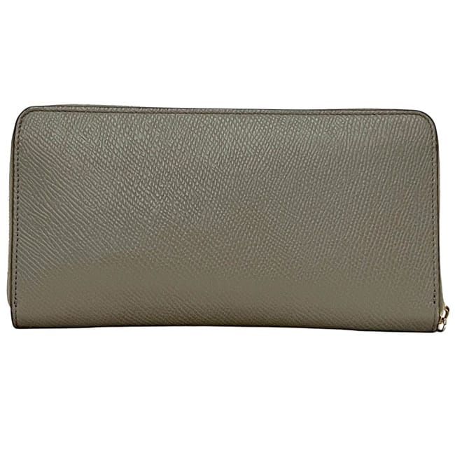 Celine Round Zipper Long Wallet Large Zip Gray — view 3