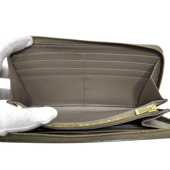 Celine Round Zipper Long Wallet Large Zip Gray — view 5