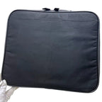 Prada Messenger Bag Briefcase Black Nero Tessuto — view 9
