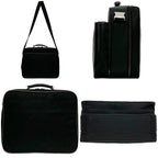 Prada Messenger Bag Briefcase Black Nero Tessuto — view 3