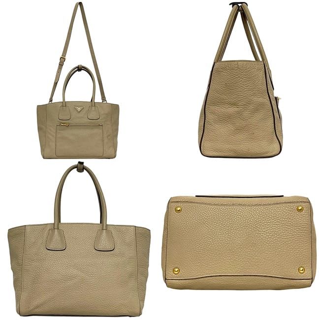 Prada 2 way Bag Beige Sabbia Bn2795 Leather — view 2