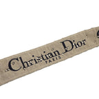 Christian Dior Oblique Embroidery Shoulder Strap Canvas Navy — view 4
