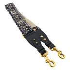 Christian Dior Oblique Embroidery Shoulder Strap Canvas Navy — view 2