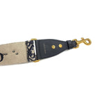 Christian Dior Oblique Embroidery Shoulder Strap Canvas Navy — view 5