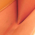Chanel Card Case Quilted Holder Lambskin Orange Gold Hardware Coco Mark — view 7