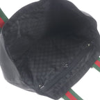 Gucci Nylon Sherry Line Webline Large Logo Tote Bag Black Storage — view 4