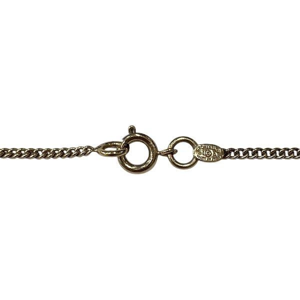 Chanel Pink Gold CC Logo Rhinestone Necklace — view 2