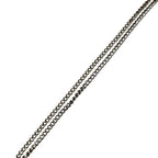 Chanel Silver CC Logo Stone Lame Reversible Necklace — view 9