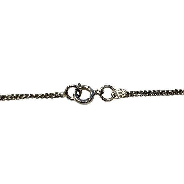 Chanel Silver CC Logo Necklace — view 2