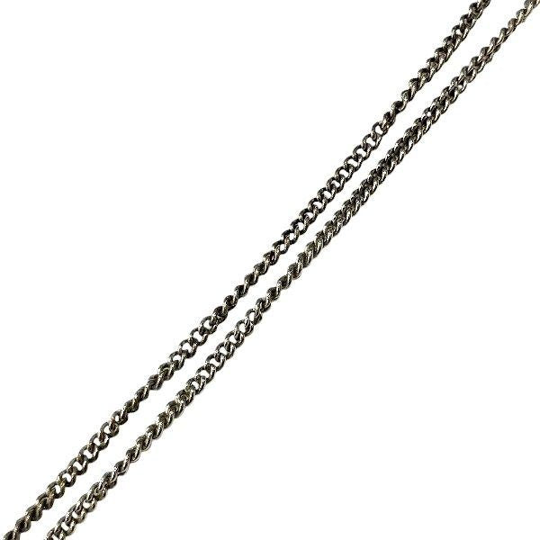 Chanel Silver CC Logo Necklace — view 9