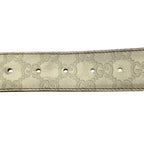 Gucci Interlocking Ivory Belt — view 6
