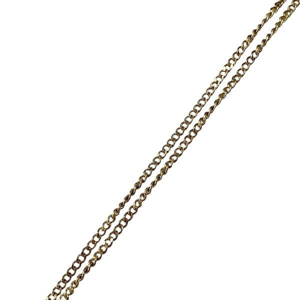 Chanel Gold CC Logo Rhinestone Necklace — view 9