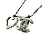 Chanel Silver CC Logo Necklace — view 7