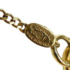 Chanel Gold CC Logo Rhinestone Necklace — view 5
