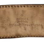 Gucci Interlocking Ivory Belt — view 4