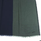 Hermes Carre 120 Cashmere Silk Blend Rouge Marine Kaki Large Shawl — view 6