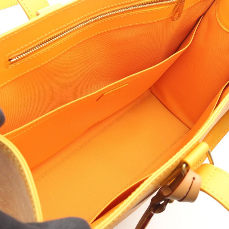 Louis Vuitton Tote Bag Sac Plat 24 H Yellow Leather — view 3