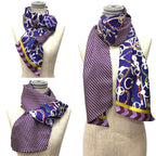 Hermes Silk Tie Scarf Maxi Twilly CUT MORS ET Tresse Long — view 4