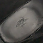 Hermes Fuji Boots Long Shoes Leather Ivory Exlibris Quilting — view 7