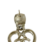 Chanel Earrings Gold Coco Mark Rhinestone Bijou Heart — view 9