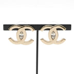 Chanel Earrings Gold Coco Mark Rhinestone — view 7