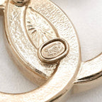 Chanel Earrings Gold Coco Mark Rhinestone — view 6