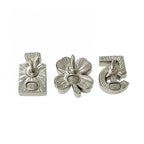 Chanel Brooch Corsage Silver 3 Piece Set Clover Bottle No.5 Pin — view 4