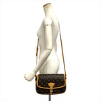 Louis Vuitton Sologne Shoulder Bag Monogram Canvas Brown Gold Hardware — view 2