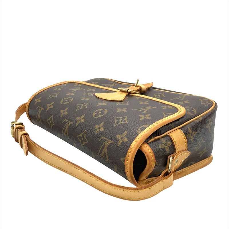 Louis Vuitton Sologne Shoulder Bag Monogram Canvas Brown Gold Hardware — view 5
