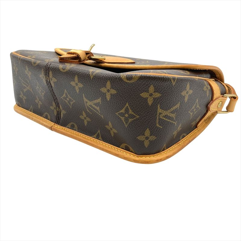 Louis Vuitton Sologne Shoulder Bag Monogram Canvas Brown Gold Hardware — view 4