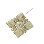 Chanel Brooch Corsage Gold Black Coco Mark Rhinestone — view 5