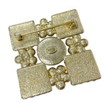 Chanel Brooch Corsage Gold Black Coco Mark Rhinestone — view 6