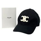 Celine Cap Women Men Brand Triomphe Canvas Black Simple Casual — view 7