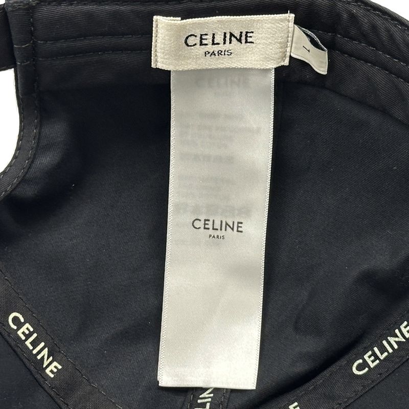 Celine Cap Women Men Brand Triomphe Canvas Black Simple Casual — view 6