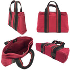 Hermes Trocao Horizontal PM Tote Bag Canvas Red — view 2