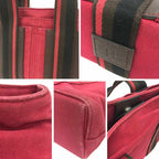 Hermes Trocao Horizontal PM Tote Bag Canvas Red — view 3