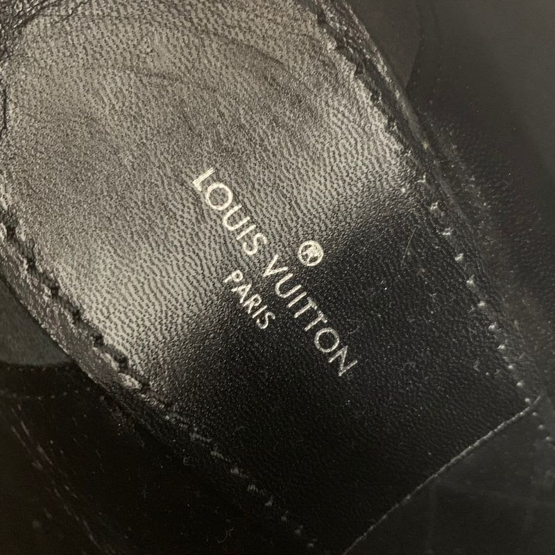 Louis Vuitton Rodeo Queen Line Monogram Boots Short Shoes Leather Black — view 7