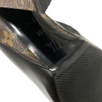 Louis Vuitton Rodeo Queen Line Monogram Boots Short Shoes Leather Black — view 8