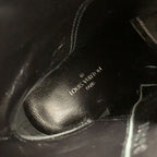 Louis Vuitton Silhouette Line Monogram Boots Short Shoes Leather Black — view 7