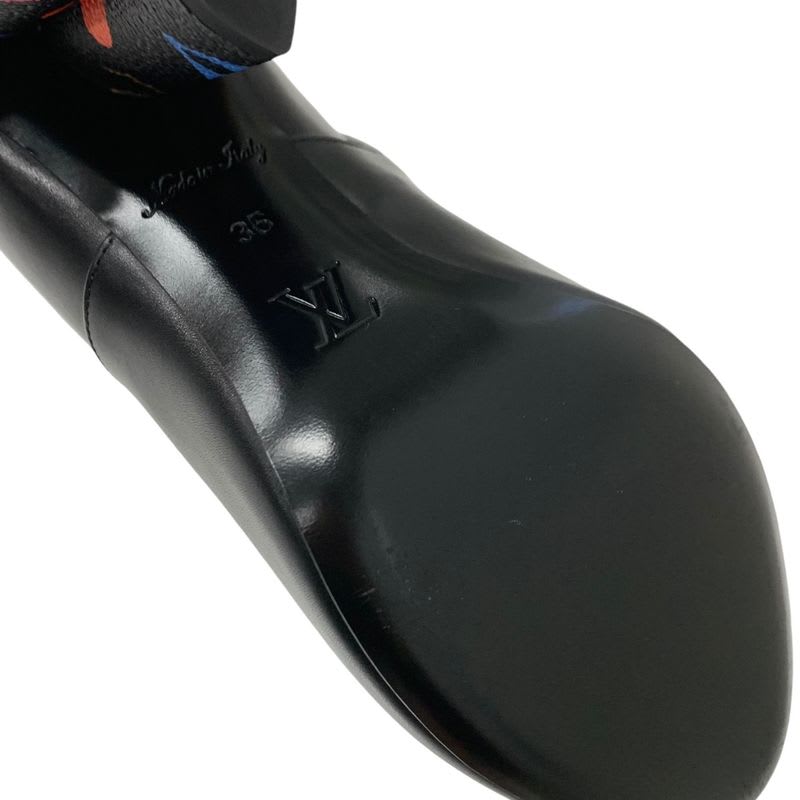 Louis Vuitton Silhouette Line Monogram Boots Short Shoes Leather Black — view 8