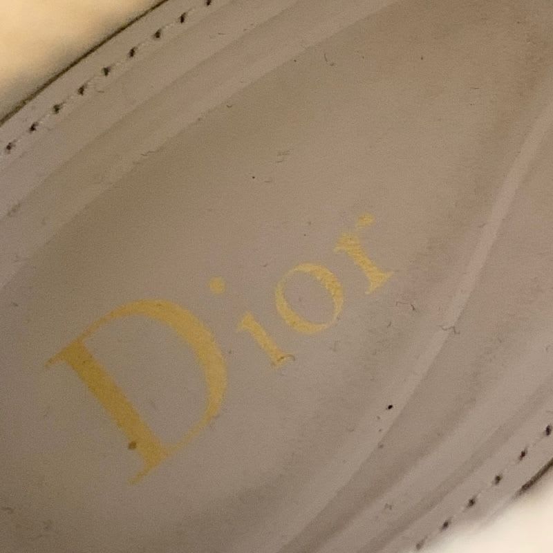 Christian Dior Sneakers Shoes Fabric Leather Gold White Socks Logo Line — view 7